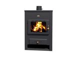 Stufa A Legna Prity K13 - 12,1 Kw, Design Robusto, Nero Grafite, Classe Energetica A