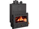 Inserto Per Caminetto Prity Ac W20 | 5 + 20 Kw | Totale 25 Kw | Ø200 Mm | Porta In Ghisa | Compatto E Impermeabile