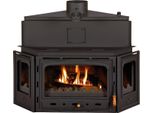 Inserto Per Caminetto Prity Atc W20 | 5 + 21,1 Kw | Totale 26,1 Kw | Ø200 Mm | Porta In Ghisa | Tasca Acqua Da 34 L
