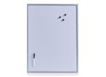Zeller Present Lavagna Magnetica/Scrivania Magnetica A Fogli Sottili Con Penna E Magneti 60X80Cm Grigio Alluminio