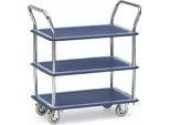 Carrello Fetra In Acciaio A 3 Ripiani 740X480 Mm, 3113