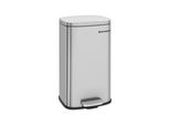 Songmics Cestino Per Rifiuti 30L A Pedale In Acciaio Inox Con Coperchio E Contenitore Interno Igienico E Antiodore LTB03NL