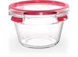 Emsa N1040400 Emsa Barattolo Per Alimenti Clip & Close In Vetro, 0,9 Litri, Rotondo