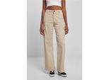 Urban Classics - Donna Pantaloni Cargo Dritti A Vita Alta Softseagrass - 26