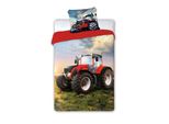 Faro Biancheria Da Letto In Cotone 140X200 Trattore 2471 Campo Rosso Villaggio Turbo Federa 70X90