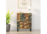 Vidaxl Credenza A 4 Ante 60X33X75 Cm In Legno Massiccio Antico