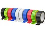 Nastro Isolante Colorato 19 Mm X 0,13 Mm X 5 M - Set Da 10 Pezzi.