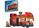 Lego City Bus A Due Piani, Bus Giocattolo A Due Piani, Playset Di Veicoli Per Ragazze E Ragazzi Dai 7 Anni In Su, Contiene 5 Figure, Tra Cui Un Bambino In Carrozzina 60407