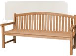 Teako Design Elegante Panchina Da Giardino Bari In Teak - Resistente Alle Intemperie E In Varie Dimensioni (180 Cm, Crema)