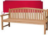 Teako Design Elegante Panchina Da Giardino Bari In Teak - Resistente Alle Intemperie E In Varie Dimensioni (180 Cm, Rosso)