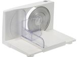 Affettatrice Multiuso Sommertal AS170 150W Lama In Acciaio Inox Con Bordo Seghettato, Pieghevole Salvaspazio, Affettatrice Elettrica Per Pane, Affettatrice Professionale Bianca 0-15Mm