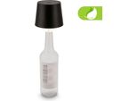 Briloner Bota Lampada Bottigla Senza Fili, Dimmerabile, Touch, Batteria, Protezione Dagli Spruzzi D'acqua, Nera, Ø10,5 X 11,5 Cm
