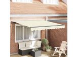 Vidaxl Tenda Da Sole Retrattile Crema 300 X 250 Cm Poliestere E Metallo