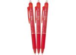 Pilot Frixion Clicker 05 / 0,25 Mm, Rosso - Confezione Da 3