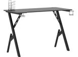 Syfax™ Scrivania Da Gaming Con Gambe A Y Nera 110X60X75 Cm