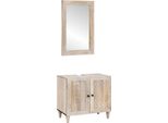 Syfax™ Set Di Mobili Per Il Bagno 2 Pcs Bianco Legno Multistrato
