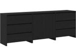 Syfax™ Credenza 3 Pcs Nero 70 X 41 X 75 Cm Legno Multistrato