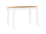 Syfax™ Tavolo Da Pranzo Panama Bianco 112X60X75 Cm Legno Massello Pino