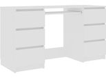 Syfax™ Scrivania Bianca 140X50X77 Cm In Legno Multistrato