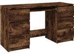 Syfax™ Scrivania Rovere Fumo 140X50X77 Cm In Legno Multistrato