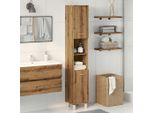 Syfax™ Mobiletto Da Bagno Rovere Artigianale Legno Multistrato