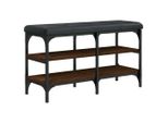 Syfax™ Panca Porta Scarpe Rovere Marrone 82X32X47Cm Legno Multistrato