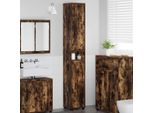 Syfax™ Mobile Da Bagno Con Lo Scaffale Rovere Fumé 30,5 X 30 X 195 Cm