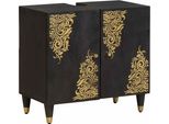 Syfax™ Armadio Sottolavello Con Archiviazione Nero 62 X 33 X 58 Cm