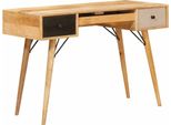 Syfax™ Scrivania Marrone 110 X 55 X 76 Cm Legno Di Mango Massello
