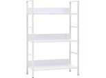 Syfax™ Scaffale Libri 3 Ripiani Bianco 60X27,6X90,5 Legno Multistrato
