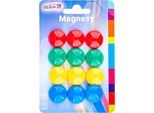 Magneti Decorativi Rotondi Colorati 2 Cm, 12 Pezzi
