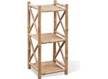 Syfax™ Scaffale A 3 Piani Quadrati In Legno Di Bambù