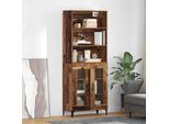 Maison Exclusive - Credenza Alta In Legno Antico 69,5 X 34 X 180 Cm Materiale Ligneo