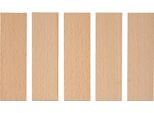 Stoppini In Legno Per Candele, 100 X 30 X 1 Mm, 5 Pezzi