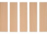 Stoppini In Legno Per Candele, 100 X 25 X 1 Mm, 5 Pezzi