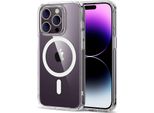 Custodia Per Apple Iphone 14 Pro Max, Trasparente, Magnetica, Retro Magsafe