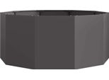 Maison Exclusive - Vaso Da Fiori Nero 120 X 120 X 50 Cm In Acciaio