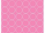 Adesivi Rotondi, Diametro 7 Cm, 30 Pezzi, Rosa Lucido