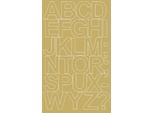 Adesivi Con Lettere Autoadesivi, 12 Cm, Oro Opaco