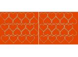 Adesivi A Forma Di Cuore Per San Valentino, 5 Cm, 40 Pezzi, Arancione Opaco