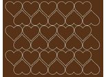 Adesivi A Forma Di Cuore Per San Valentino, 4 Cm, 30 Pezzi, Marroni Lucidi