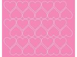 Adesivi A Forma Di Cuore Per San Valentino, 4 Cm, 30 Pezzi, Rosa Lucido