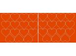 Adesivi A Forma Di Cuore Per San Valentino, 6 Cm, 30 Pezzi, Arancione Opaco