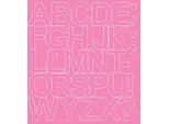 Adesivi Con Lettere Autoadesivi, 10 Cm, Rosa Lucido