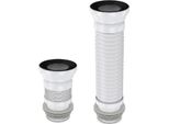 Akces Raccordo Wc Bianco 110 Mm Estensibile 50 Cm 24051