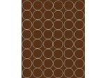 Adesivi Rotondi, Diametro 6 Cm, 48 Pezzi, Marrone Opaco