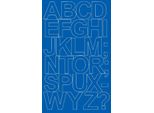 Adesivi Con Lettere Autoadesivi, 12 Cm, Blu Lucido