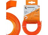 Filo Di Taglio Robusto E Quadrato Per Decespugliatori E Tagliaerba A Benzina, 2,4 Mm X 15 M