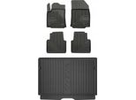 Set 77 Tappetini In Gomma E Tappetini Citroen C3 Aircross Dal 2017-