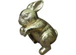 Figurina Decorativa Coniglio Rampicante Dorato H8,5 Cm
